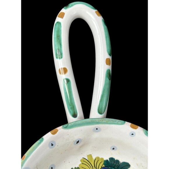 Vintage Art POTTERY Fratelli Fanciullacci Italy Divided Olive Dish Tray Handled - Picture 7 of 10